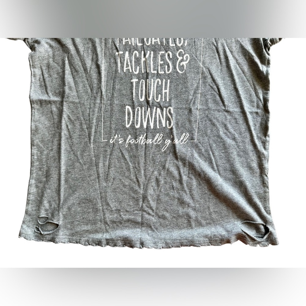 Cato “Tailgate, Tackles & Touch Downs” T Shirt XS - Picture 2 of 6